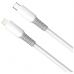 Дата кабель USB-C to Lightning 1.0m PD30W liquid silicone white ColorWay (CW-CBPDCL093-WT)