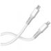 Дата кабель USB-C to Lightning 1.0m PD30W liquid silicone white ColorWay (CW-CBPDCL093-WT)