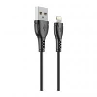Дата кабель USB 2.0 AM to Lightning 1.0m PVC black Wibrand (WI.DC/BO1B-UL)