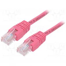 Патч-корд 0.5м, UTP, cat.5e, CCA, pink Cablexpert (PP12-0.5M/RO)