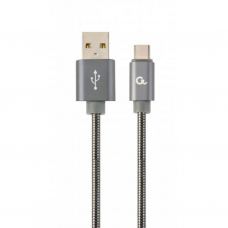 Дата кабель USB 2.0 AM to Type-C 2.0m Cablexpert (CC-USB2S-AMCM-2M-BG)