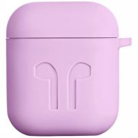 Чохол для навушників 2E для Apple AirPods Pure Color Silicone Imprint 1.5 мм Lavende (2E-AIR-PODS-IBSI-1.5-LV)