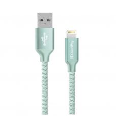 Дата кабель USB 2.0 AM to Lightning 2.0m mint ColorWay (CW-CBUL007-MT)