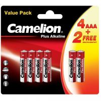 Батарейка Camelion AAA LR03 Plus Alkaline * (4+2) (LR03-BP(4+2))