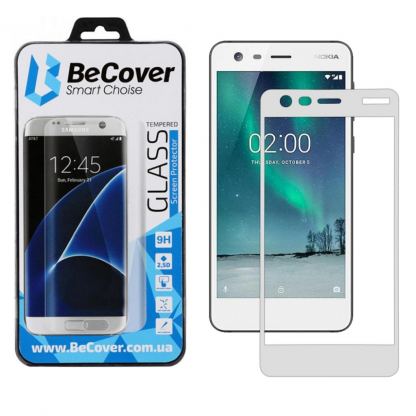 Скло захисне BeCover Nokia 2 White (702167)