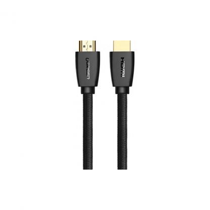 Кабель мультимедийный HDMI to HDMI 1.0m HD118 Nylon Braid (Black) Ugreen (40408)