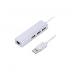 Перехідник Maxxter USB to Gigabit Ethernet, 3 Ports USB 3.0 (NEAH-3P-01)
