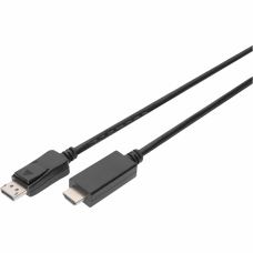 Кабель мультимедійний DisplayPort M to HDMI M 2.0m 4K Digitus (AK-340303-020-S)