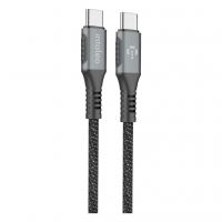Дата кабель USB-C to USB-C 1.2m CBGPD60WTT1 60W grey Intaleo (1283126518096)