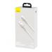 Дата кабель USB 3.1 AM to Type-C 2.0m CAKF 6.0A 66W Cafule Series Metal Data Cable White Baseus (CAKF000202)