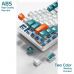 Клавиатура Aula F2088 PRO Plus 9 Orange Keys KRGD Blue USB UA White/Blue (6948391234908)