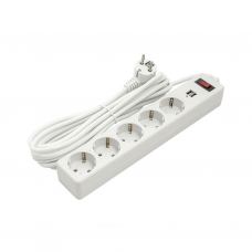 Сетевой фильтр питания PowerPlant 5м, 5 розеток, USB 2.1A (JY-1056U/5) (PPSA10M50S5U)