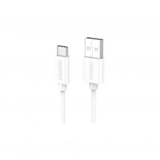 Дата кабель USB 2.0 AM to Type-C 1.0m Choetech (AC0002-WH)