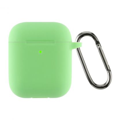 Чехол для наушников Armorstandart Ultrathin Silicone Case With Hook для Apple AirPods 2 Spearmint (ARM59693)