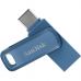 USB флеш накопичувач SanDisk 64GB Dual Drive Go Navy Blue USB 3.1 + Type-C (SDDDC3-064G-G46NB)