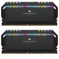 Модуль пам'яті для комп'ютера DDR5 64GB (2x32GB) 6400 MHz Dominator Platinum RGB Black Corsair (CMT64GX5M2B6400C32)