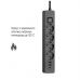 Сетевой фильтр питания ColorWay CW-CHE432PDB, 4 розетки/3USB 2M (CW-CHE432PDB)