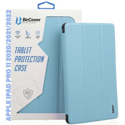 Чехол для планшета BeCover Tri Fold Hard TPU Apple iPad Pro 11 2020/2021/2022 Light Blue (711112)