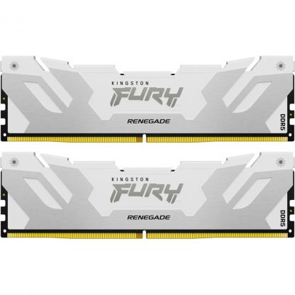 Модуль памяти для компьютера DDR5 32GB (2x16GB) 7200 MHz Renegade White XMP Kingston Fury (ex.HyperX) (KF572C38RWK2-32)