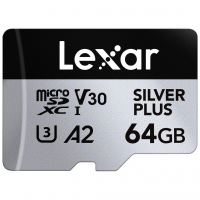 Карта памяти Lexar 64GB microSDXC class 10 UHS-I U3 V30 A2 Professional Silver (LMSSIPL064G-BNANG)