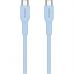 Дата кабель USB-C to USB-C 1.0m OnWire 60CL C-C 60W COLOR Braided 1m Light Blue Canyon (CND-CCAP60AB10LBL)