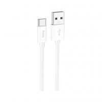 Дата кабель USB 2.0 AM to USB-C 1.0m Magic silicone X87 white HOCO (6931474783240)