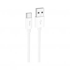 Дата кабель USB 2.0 AM to USB-C 1.0m Magic silicone X87 white HOCO (6931474783240)