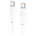 Дата кабель USB-C to USB-C 1.0m 240W TPE X93 white HOCO (6931474790736)