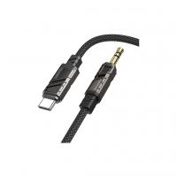 Кабель мультимедийный USB-C to 3.5mm M 1.0m black BOROFONE (6941991117763)