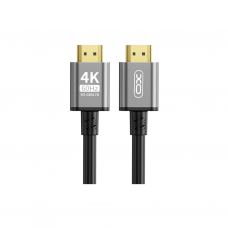 Кабель мультимедийный HDMI M to HDMI M 5.0m V2.0 black XO (GB017B-HDMI.tranish)