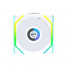 Кулер для корпуса Lian Li Uni Fan SL WIRELESS LCD Reverse, 120-1 (G99.12RSLLCD1W1W.00)