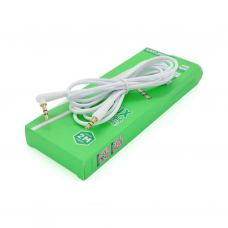 Кабель мультимедійний 3.5mm M to 3.5mm M 2.0m white iKAKU (YT-AUXGJ(M)/(M)-KSC-522-W)