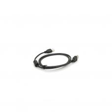 Дата кабель USB 2.0 AM/AF 1.0m ferrite black Voltronic (YT-AM/AF-1.0B)
