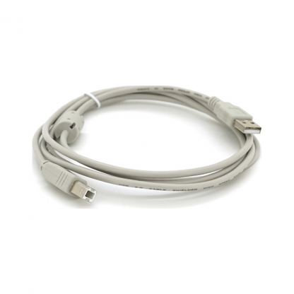 Кабель для принтера USB 2.0 AM/BM 1.8m ferrite white Voltronic (YT-AM/BM-1.8W)