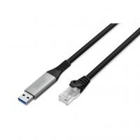 Дата кабель USB AM to RJ45 Ethernet 2.0m CAT6A S/FTP 1Gbps LSZH Digitus (AK-300600-020-S)