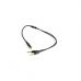 Кабель мультимедійний 3.5mm F to 2x3.5mm M 0.4m (4pin) black XoKo (AC-009)