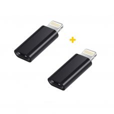 Переходник USB-C F to Lightning M 2PCS black XoKo (XK-AC015-BK2)