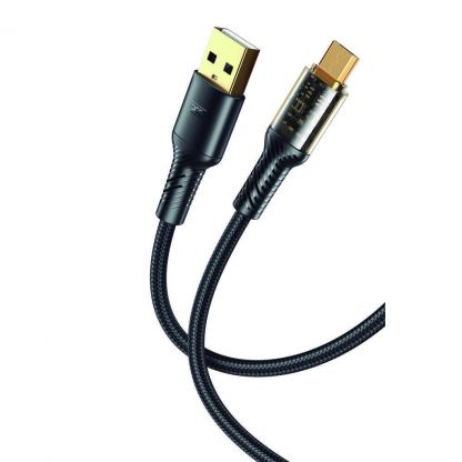 Дата кабель USB 2.0 AM to Micro 5P 1.0m 2.4A black XO (NB229-M-1-BK)