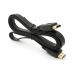 Кабель мультимедийный HDMI M to HDMI M 1.5m V1.4 black Merlion (YT-HDMI(M)/(M)SLIM-1.5m/04460)