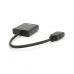 Переходник HDMI M to VGA F + Audio 0.1m 4K/2K black Voltronic (YT-C-HDMI(M)/VGA(F)+AUX-B)