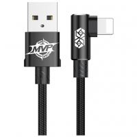 Дата кабель USB 2.0 AM to Lightning 2.0m 1.5A 90° corner black Baseus (CALMVP-A01)