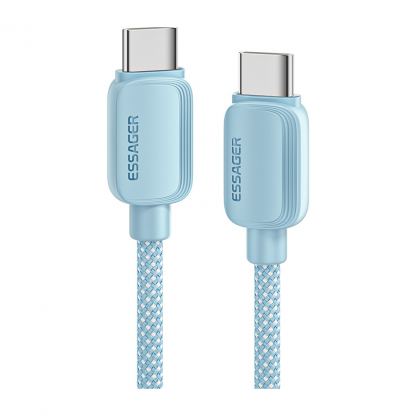Дата кабель USB-C to USB-C 1.0m 100W blue Essager (EXCTT1-WL03-P)