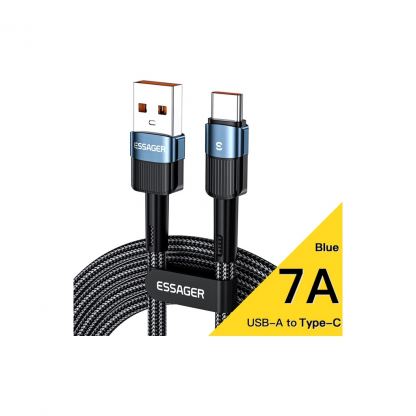 Дата кабель USB 2.0 AM to USB-C 1.0m 7A blue Essager (EXCT-XC03)