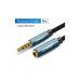 Кабель мультимедийный 3.5mm M to 3.5mm F 1.5m AV118 blue Ugreen (40674)