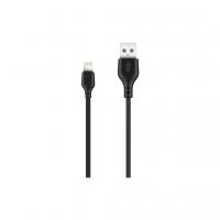 Дата кабель USB 2.0 AM to Lightning 1.0m 2.1A NB103 black XO (6920680862702)