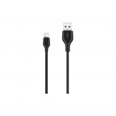 Дата кабель USB 2.0 AM to Lightning 1.0m 2.1A NB103 black XO (6920680862702)