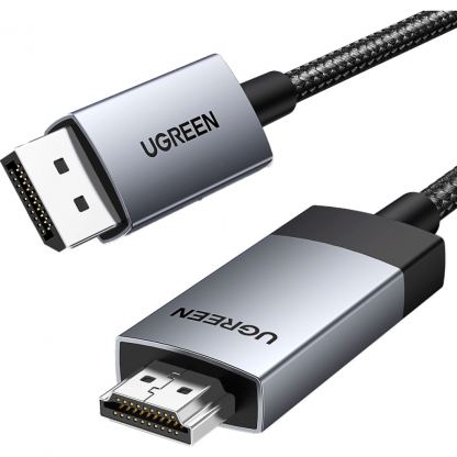 Кабель мультимедійний DisplayPort M to HDMI M 1.0m V2.0 4K60Hz DP119 black UGREEN (15773)