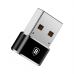 Переходник USB 2.0 AF to USB-C black Baseus (CAAOTG-01)