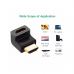 Перехідник HDMI M to HDMI F 90° corner UP HD112 black Ugreen (20110)