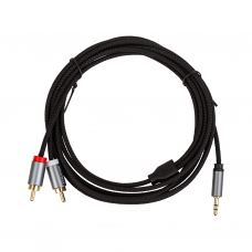 Кабель мультимедийный 3.5mm M to 2xRCA M 3.0m Cabletime (CA914067)